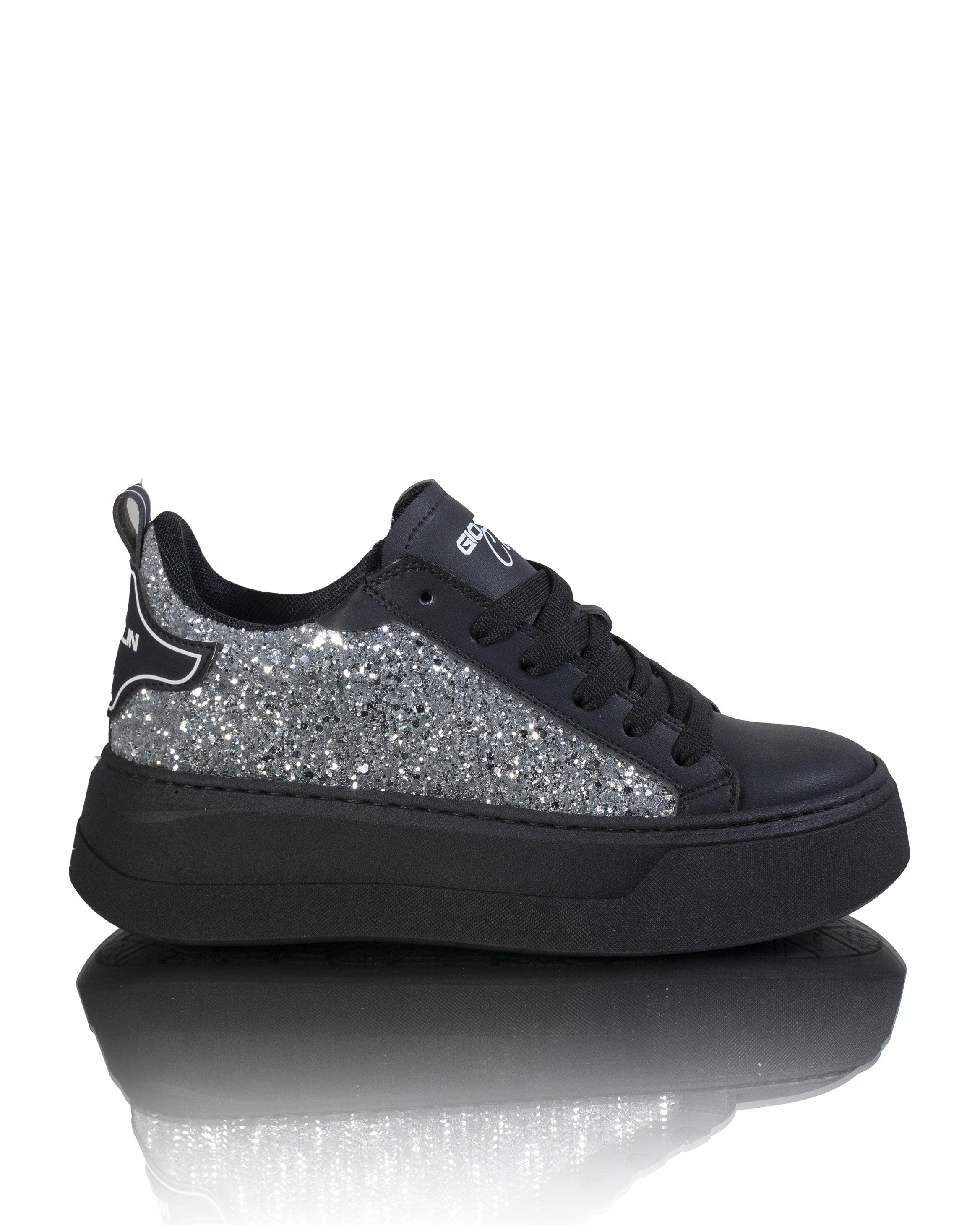 Nill Nero Glitter Argento - Gioselin
