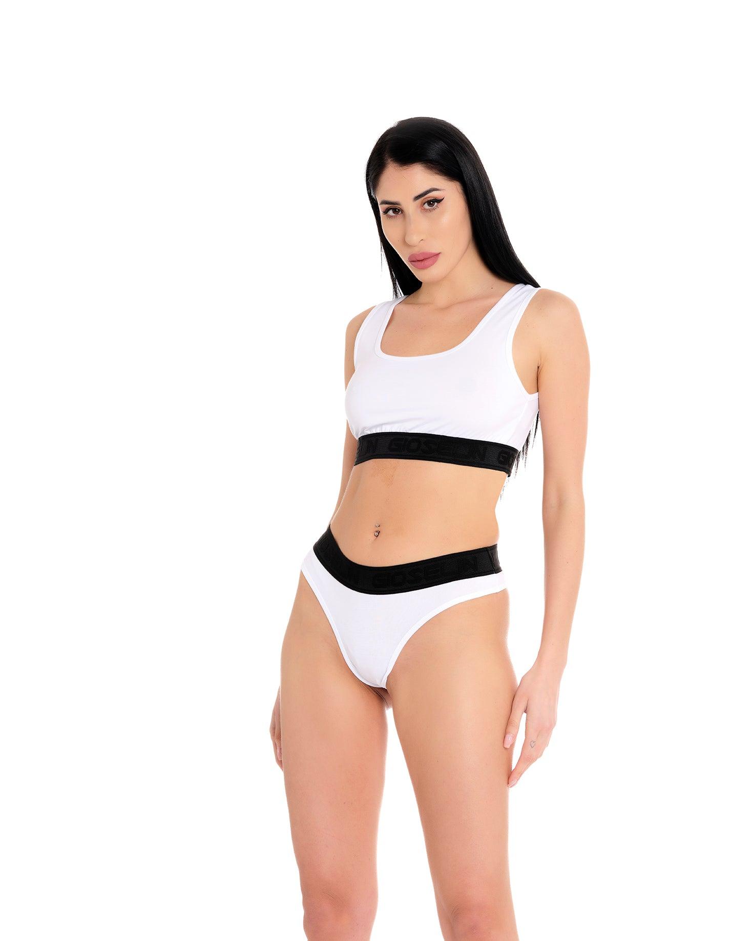 Set Brassière e Slip Bianco - Gioselin
