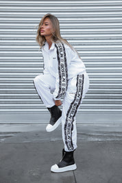White Embroidery Tracksuit