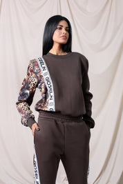 Wild Elegance Brown Suit