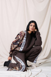 Wild Elegance Brown Suit