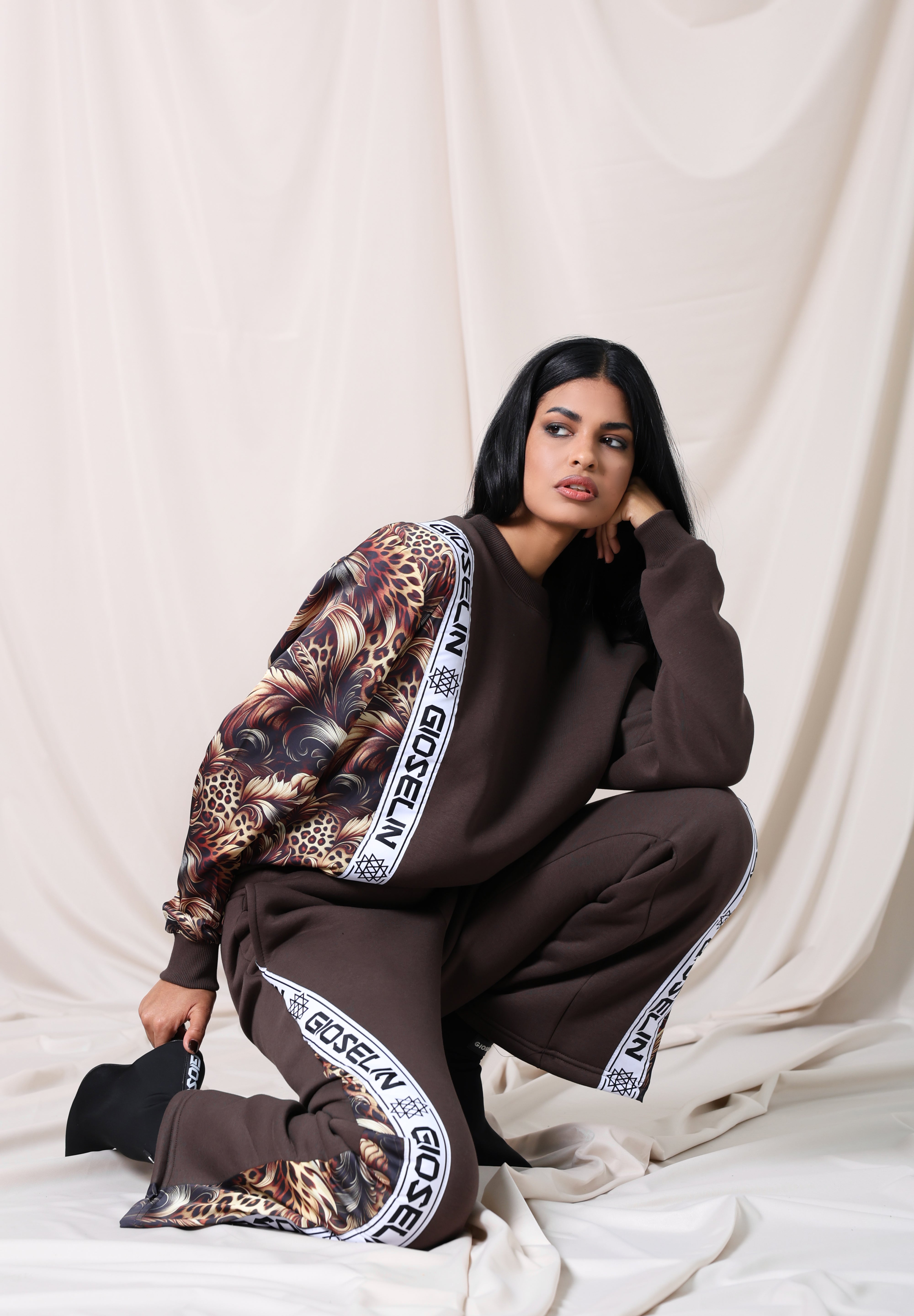 Wild Elegance Brown Suit