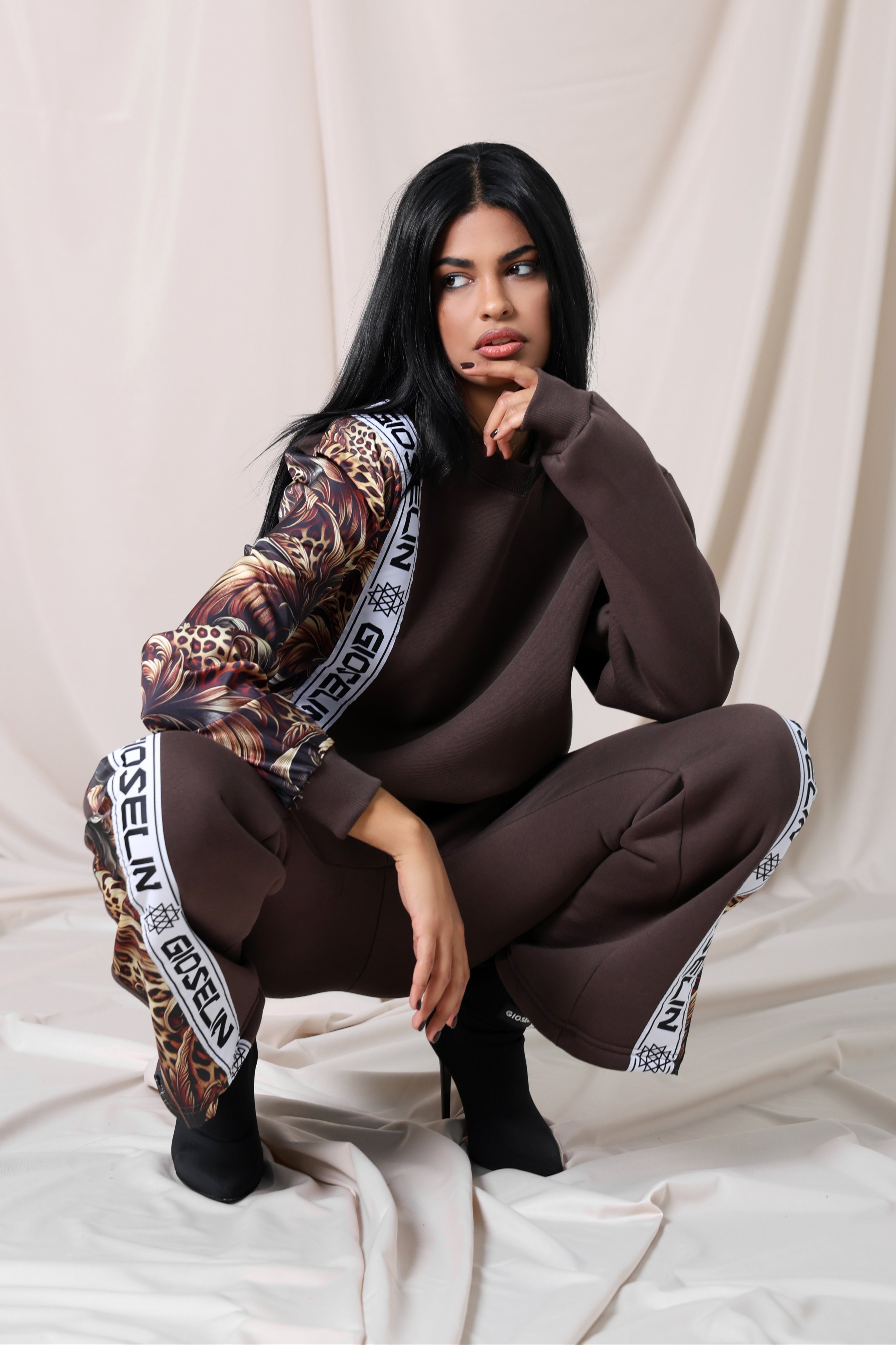 Wild Elegance Brown Suit