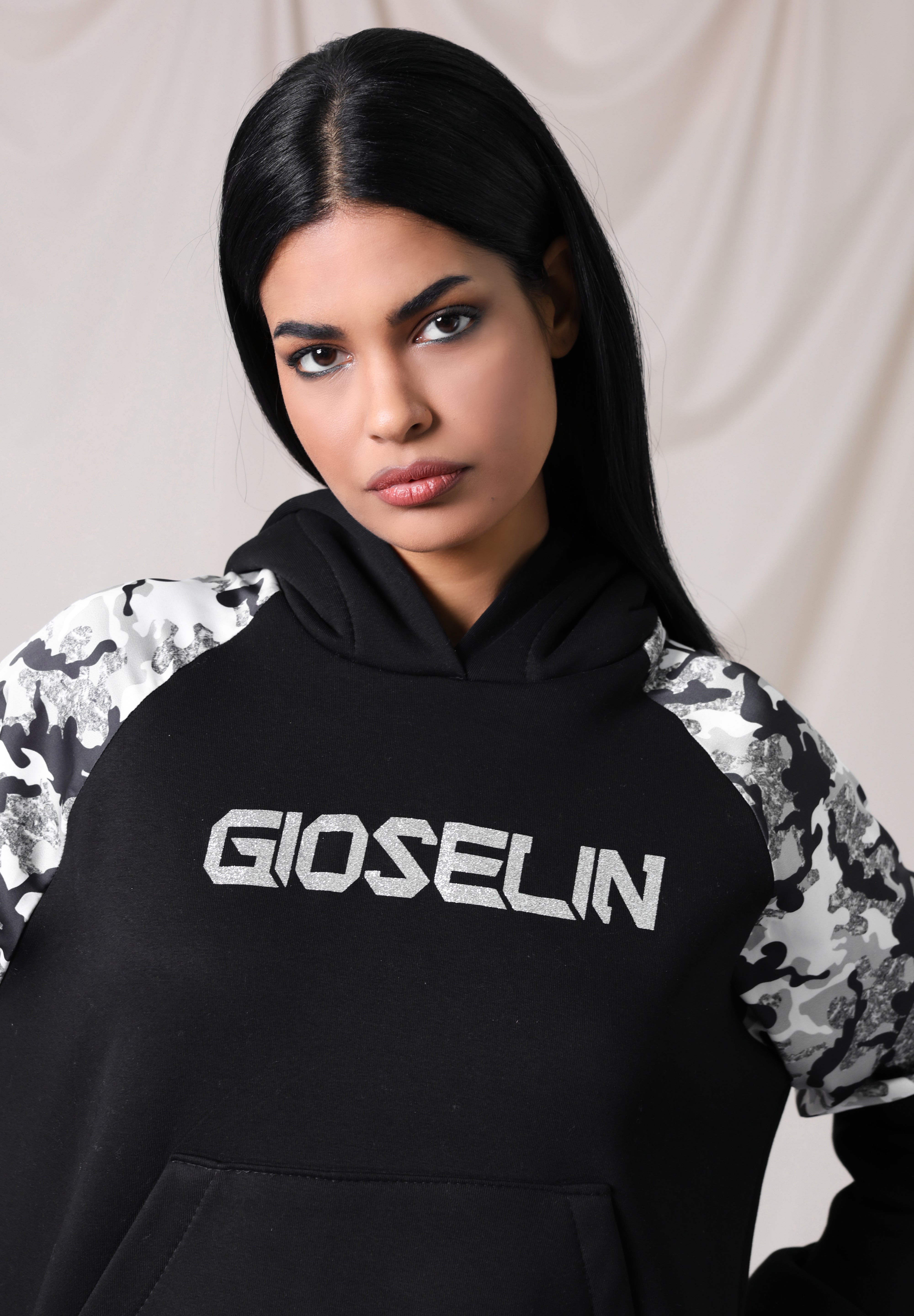 Shine Camouflage Black Tracksuit