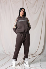 Brown Shine Camouflage Tracksuit