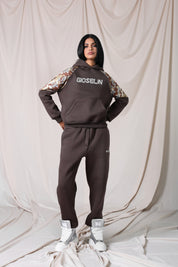 Brown Shine Camouflage Tracksuit