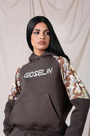 Brown Shine Camouflage Tracksuit