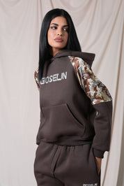 Brown Shine Camouflage Tracksuit