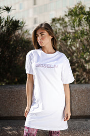 Diamond Shirt and Pink Denim Leggings Set