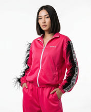 Fuchsia Plume Jumpsuit