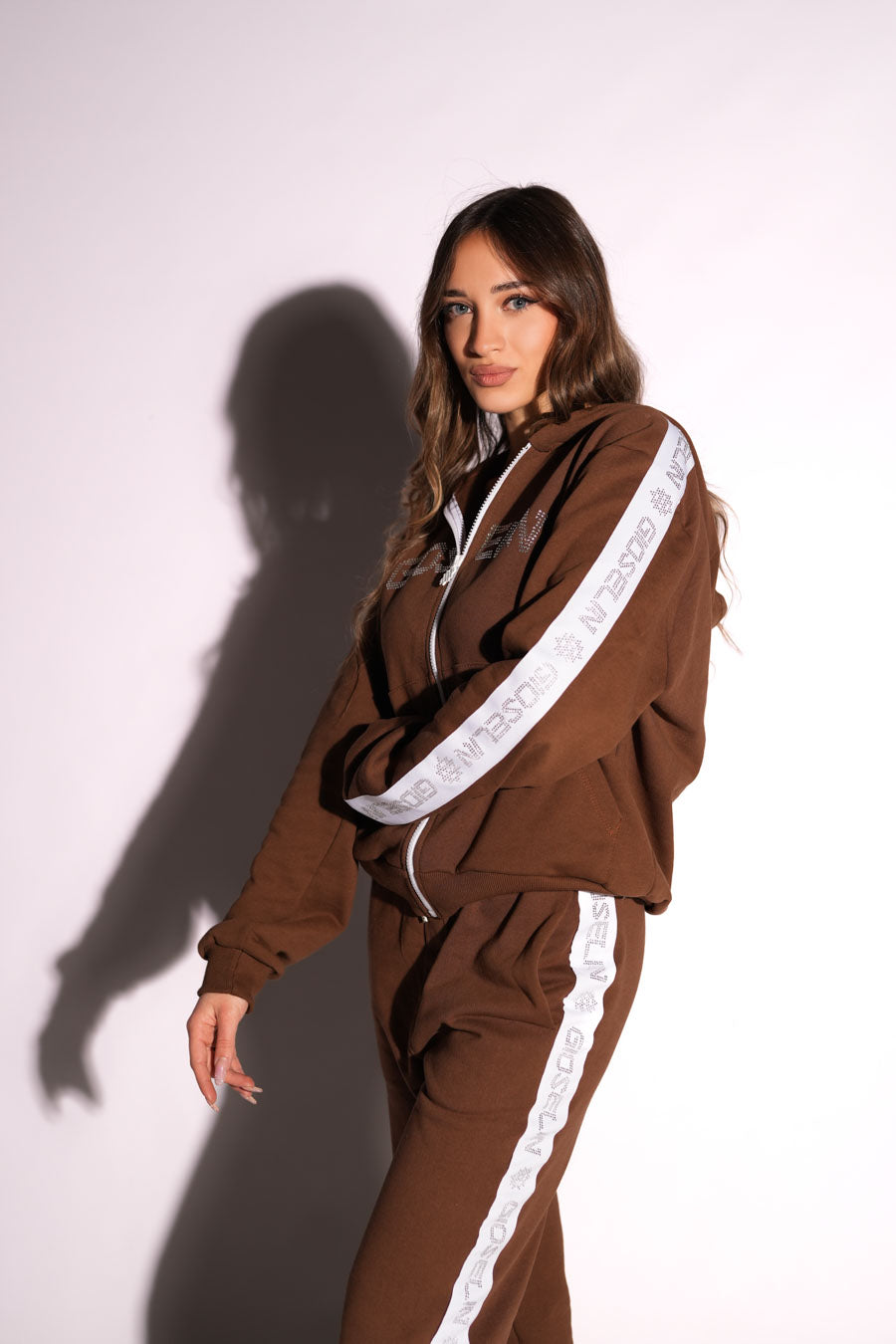 Brown Rhinestone Jumpsuit