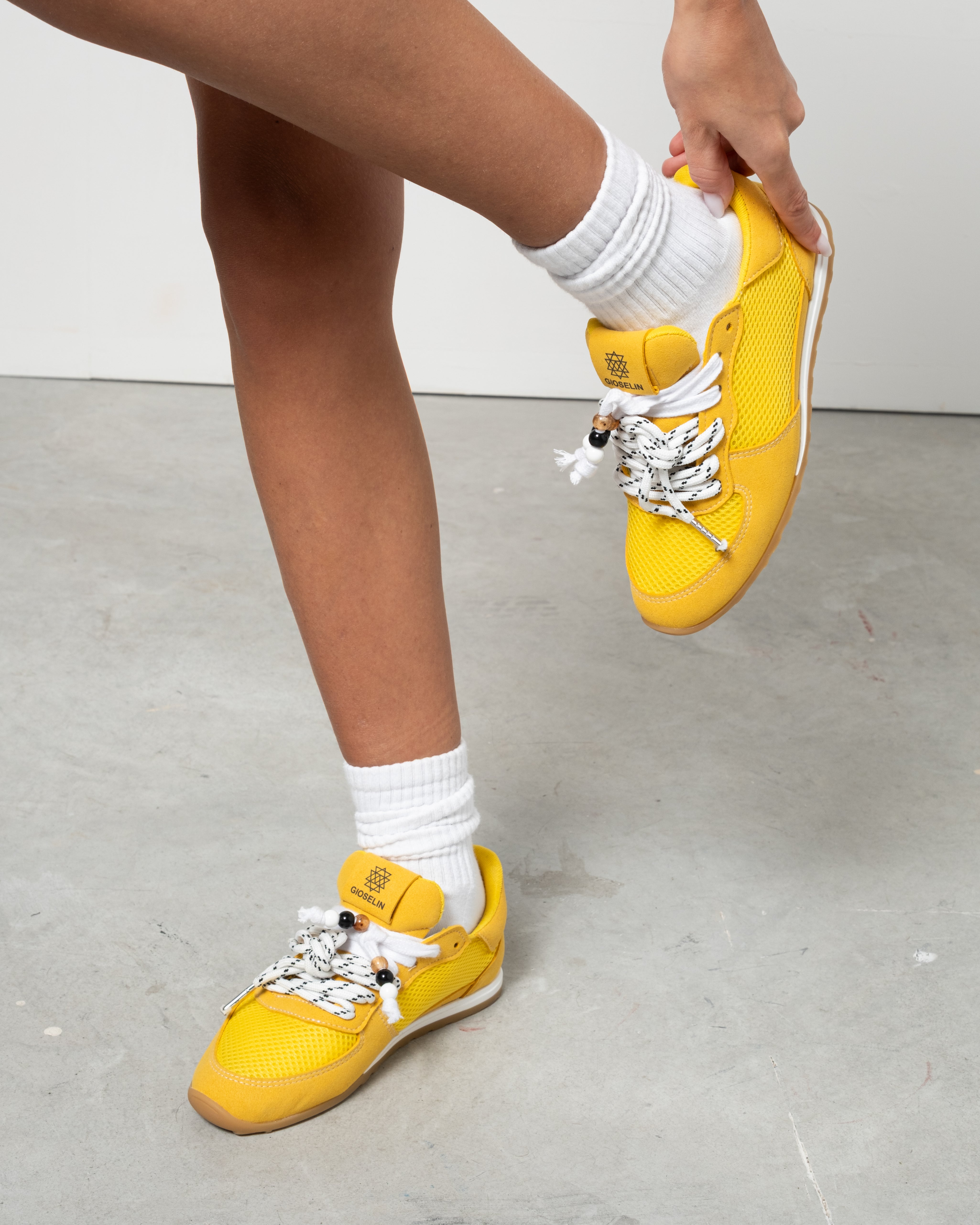 Sneakers donna leggere LOW - Gialla
