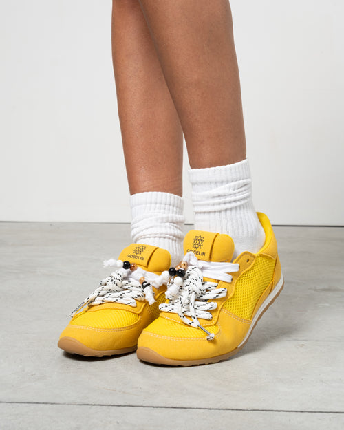 Load image 1 in gallery view. Sneakers donna leggere LOW - Gialla