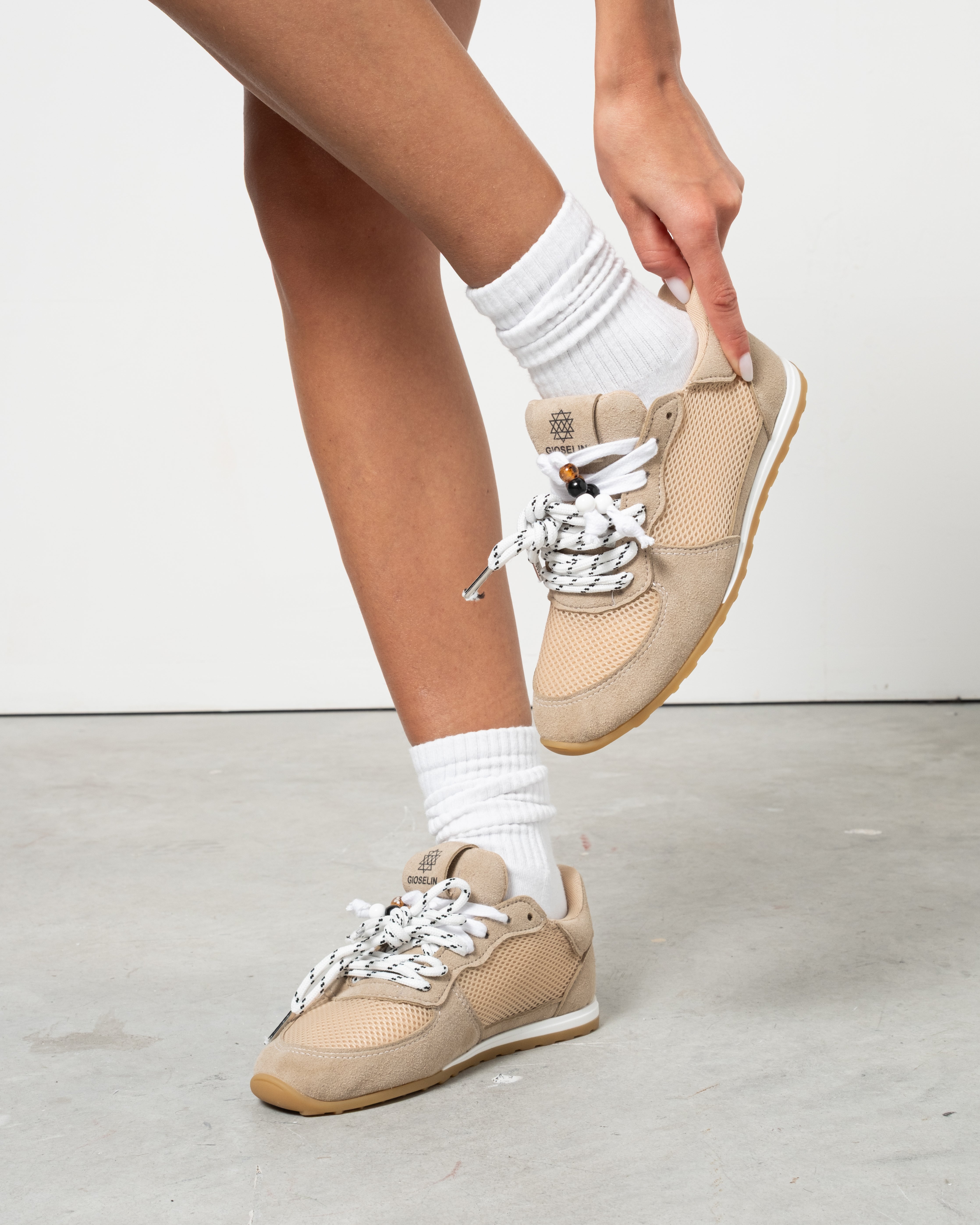 Sneakers donna leggere LOW - Taupe