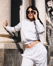 White Fringe Star Jumpsuit