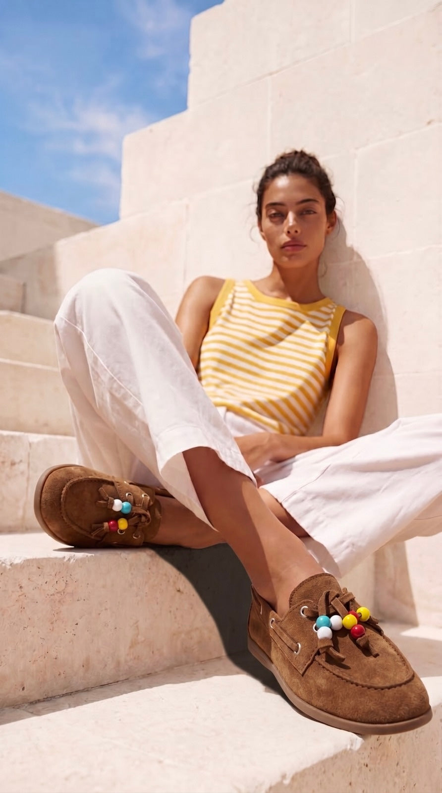 Mocassino Scamosciato Beige