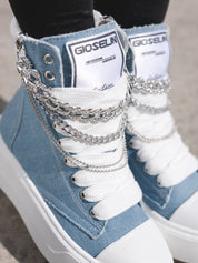 Nit-up Collier Denim Silver