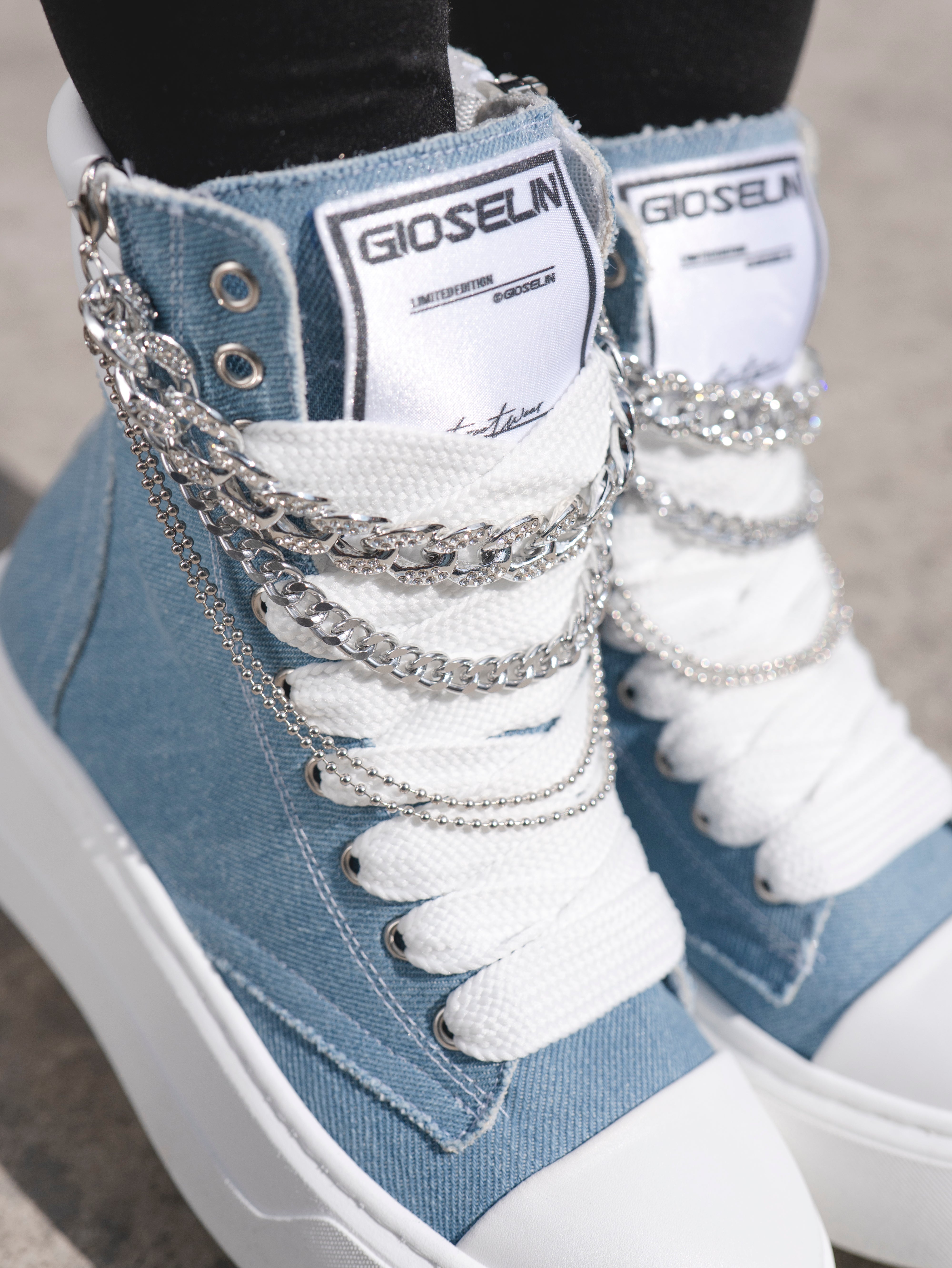 Nit-up Collier Denim Silver