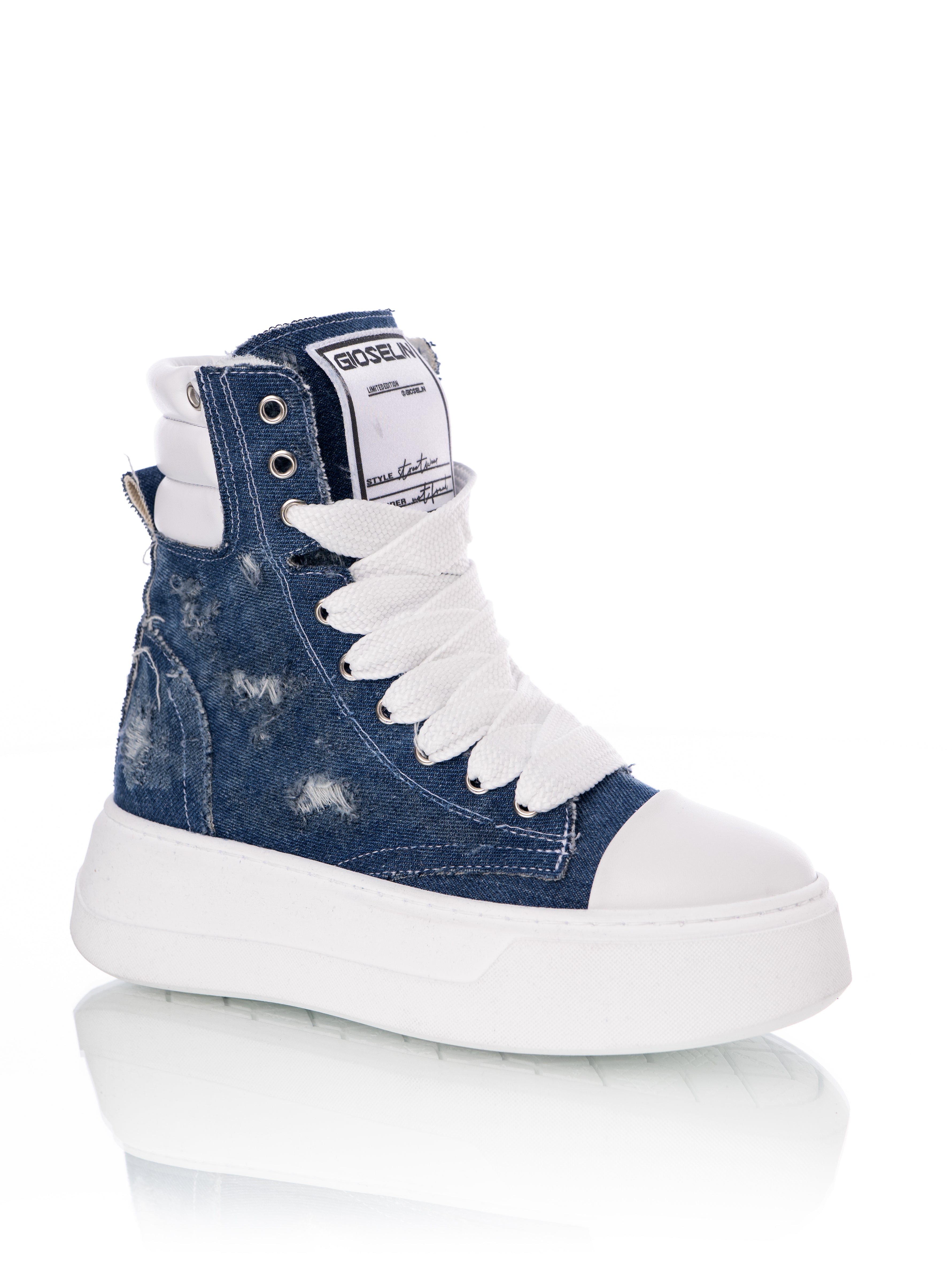 Nit-up Ripped Denim Blue