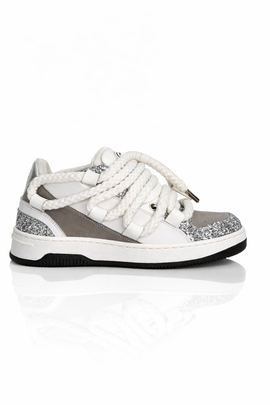 Snake Glitter Argento